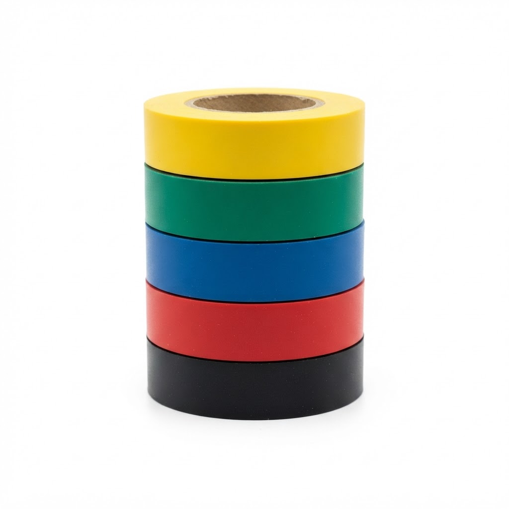 Kit 5 Fitas Isolantes Coloridas 19mm x 10m